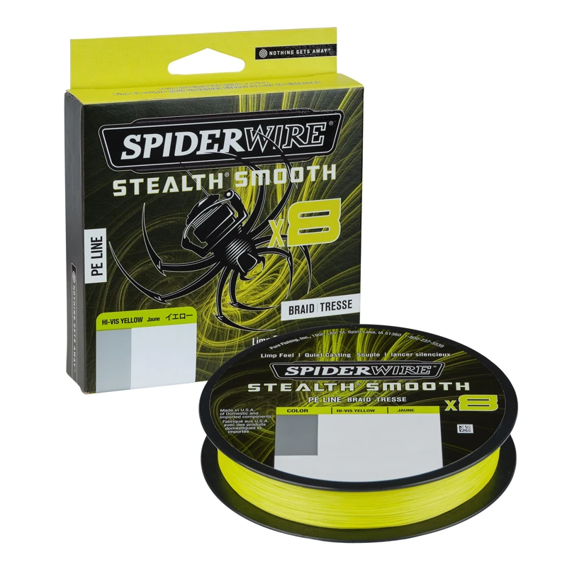 Spiderwire Stealth Smooth Braid 8 Hi-Vis Yellow 3 Spiderwire Stealth Smooth Braid 8 Hi-Vis Yellow