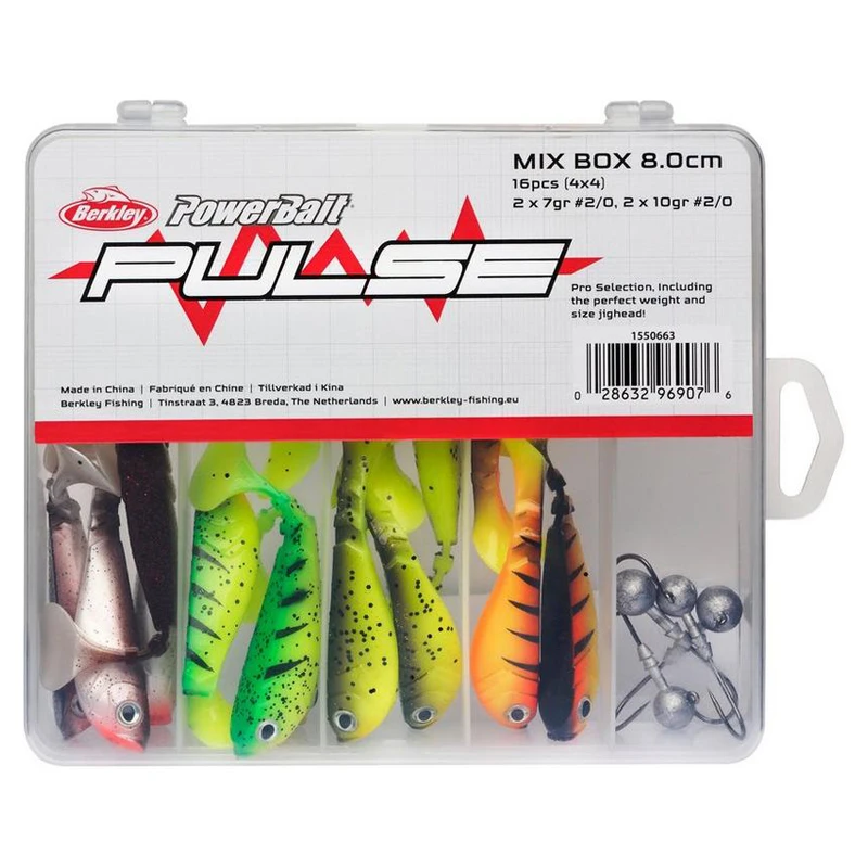 Berkley Pulse Shad Box 8cm Incl. Jigheads 3 Berkley Pulse Shad Box 8cm Incl. Jigheads