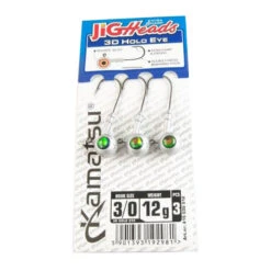 Kamatsu Jighead 3D Holo Green Eye (3pcs) -Fladen-kauppa 416030006r 2