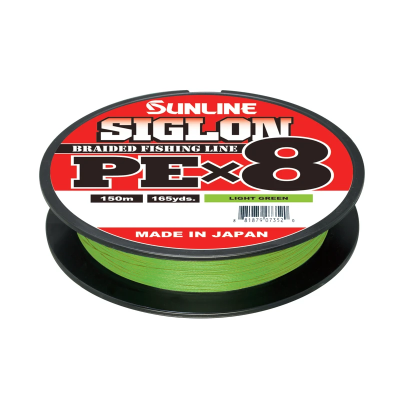 Sunline Siglon PE X8 Braid, Light Green 150m 3 Sunline Siglon PE X8 Braid, Light Green 150m