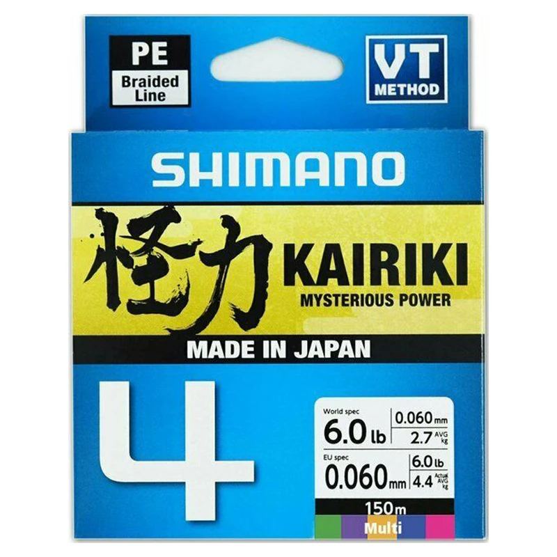 Shimano Kairiki 4, Multi Color - 150m 3 Shimano Kairiki 4, Multi Color - 150m