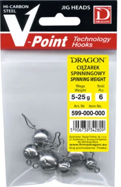 Dragon Flexihead 6kpl, Mix - 5-7,5-10-15-20-25 G